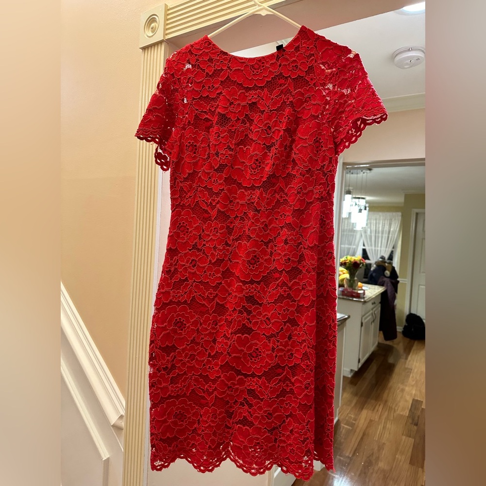 Ralph Lauren size 10 red lace dress